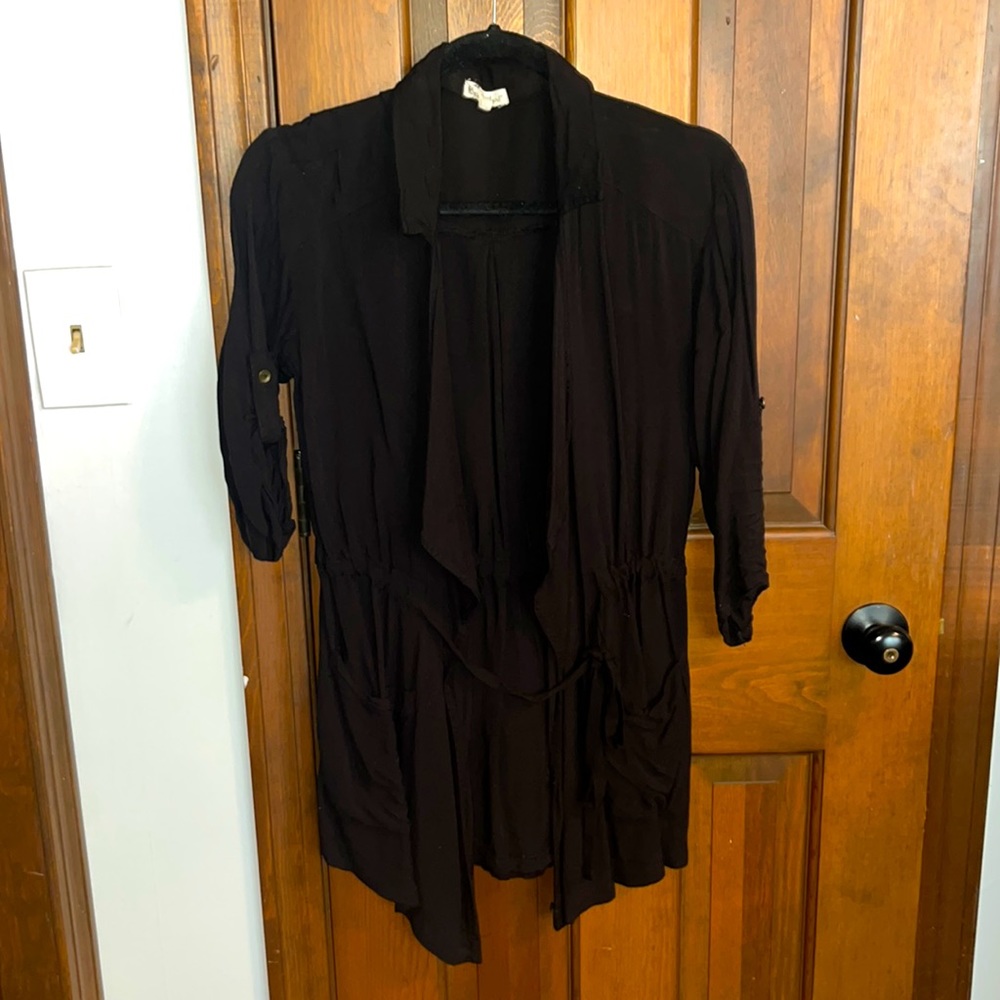 Black cardigan